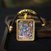 Six-Armed Mahakala Thangka Necklace, Daily Series