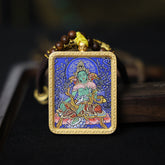 Green Tara Thangka Necklace - Master Series