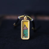 Green Tara Thangka Necklace, Daily Series