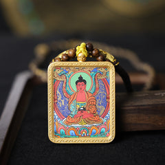 Amitabha Buddha Thangka Necklace, Daily Series