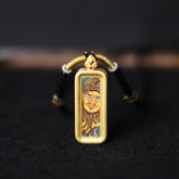 Yellow Jambhala Thangka Necklace, Daily Series