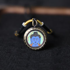 Medicine Buddha Thangka Necklace, Daily Series