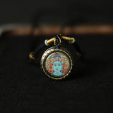 Green Tara Thangka Necklace, Master Series