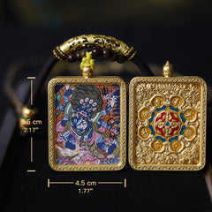 Six-Armed Mahakala Thangka Necklace, Daily Series
