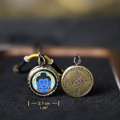 Medicine Buddha Thangka Necklace, Daily Series