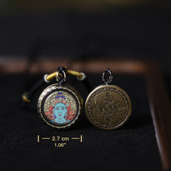 Green Tara Thangka Necklace, Master Series
