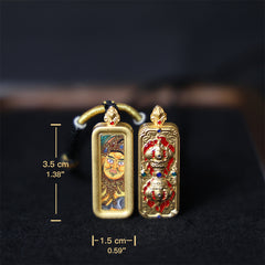 Yellow Jambhala Thangka Necklace, Daily Series