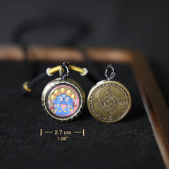 Black Jambhala Thangka Necklace, Daily Series