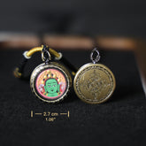 Green Tara Thangka Necklace, Daily Series