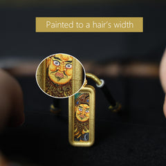 Yellow Jambhala Thangka Necklace, Daily Series