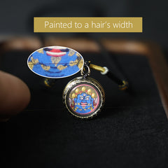 Black Jambhala Thangka Necklace, Daily Series