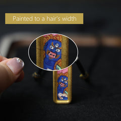 Black Jambhala Thangka Necklace, Daily Series