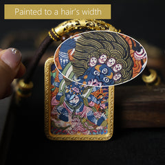 Six-Armed Mahakala Thangka Necklace, Daily Series