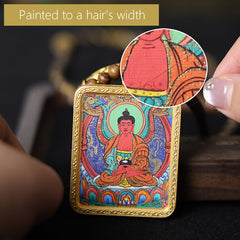 Amitabha Buddha Thangka Necklace, Daily Series