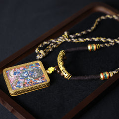 Six-Armed Mahakala Thangka Necklace, Daily Series