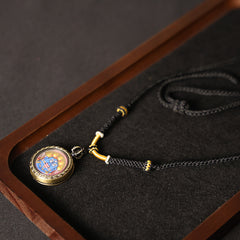Black Jambhala Thangka Necklace, Daily Series