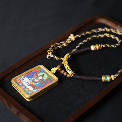 Samantabhadra Bodhisattva Thangka Necklace, Daily Series