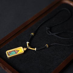 Green Tara Thangka Necklace, Daily Series