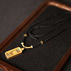 Yellow Jambhala Thangka Necklace, Daily Series