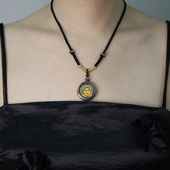 Yellow Jambhala Thangka Necklace, Master Series