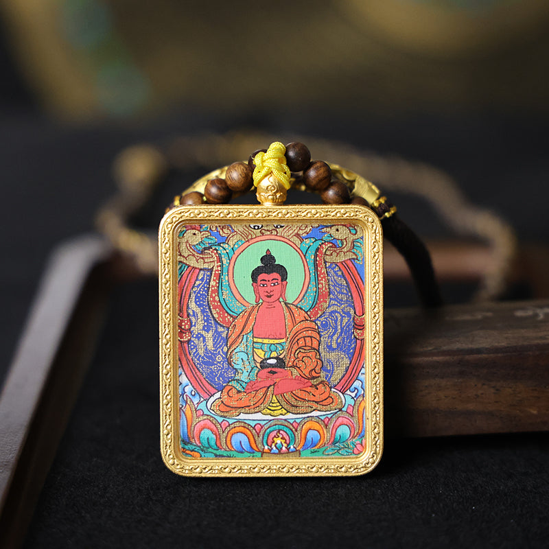 Amitabha Buddha Thangka Necklace, Daily Series