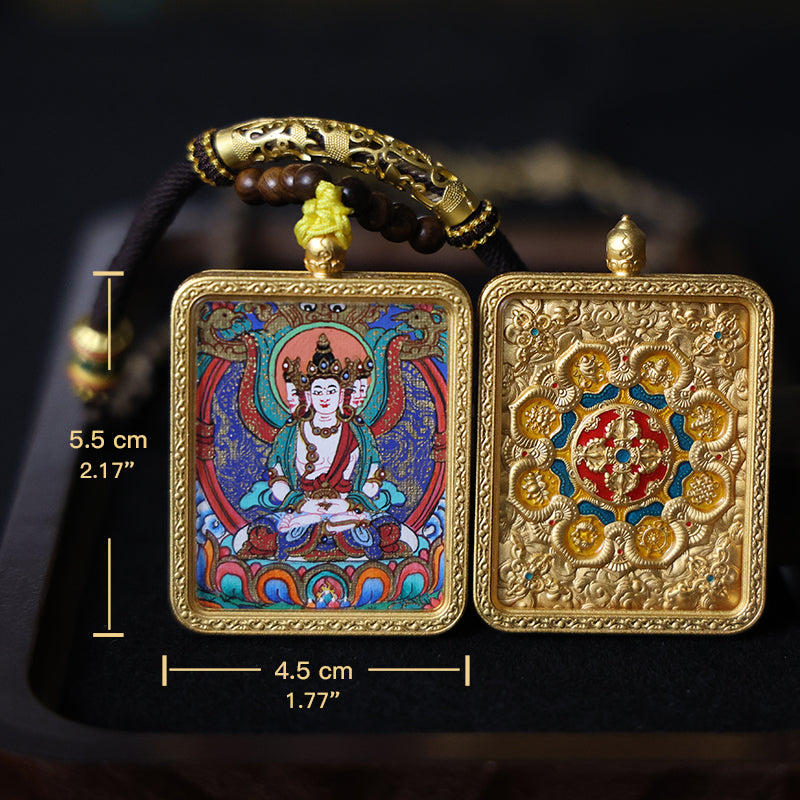 Vairocana Buddha Thangka Necklace, Daily Series