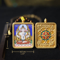 Manjushri Thangka Necklace - Master Series