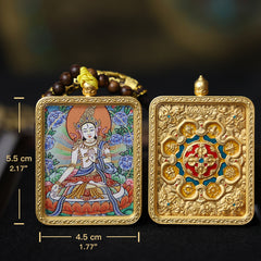 White Tara Thangka Necklace-Master Series