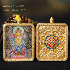 Maitreya Buddha Thangka Necklace, Master Series