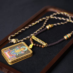 Maitreya Buddha Thangka Necklace, Master Series