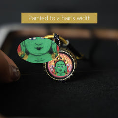 Green Tara Thangka Necklace, Daily Series