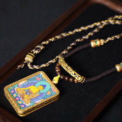 Sakyamuni Buddha Thangka Necklace, Master Series