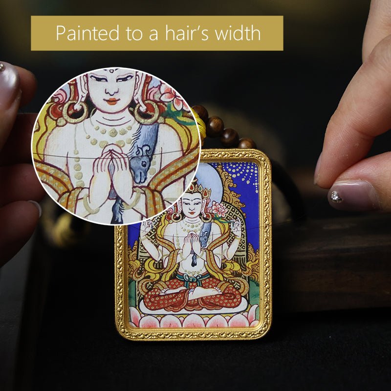 Manjushri Thangka Necklace - Master Series