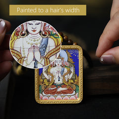 Four-Armed Avalokiteshvara Thangka Necklace - Master Series