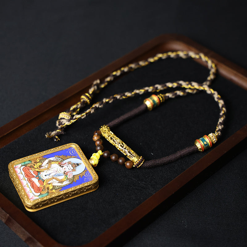 Manjushri Thangka Necklace - Master Series