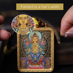Maitreya Buddha Thangka Necklace, Master Series