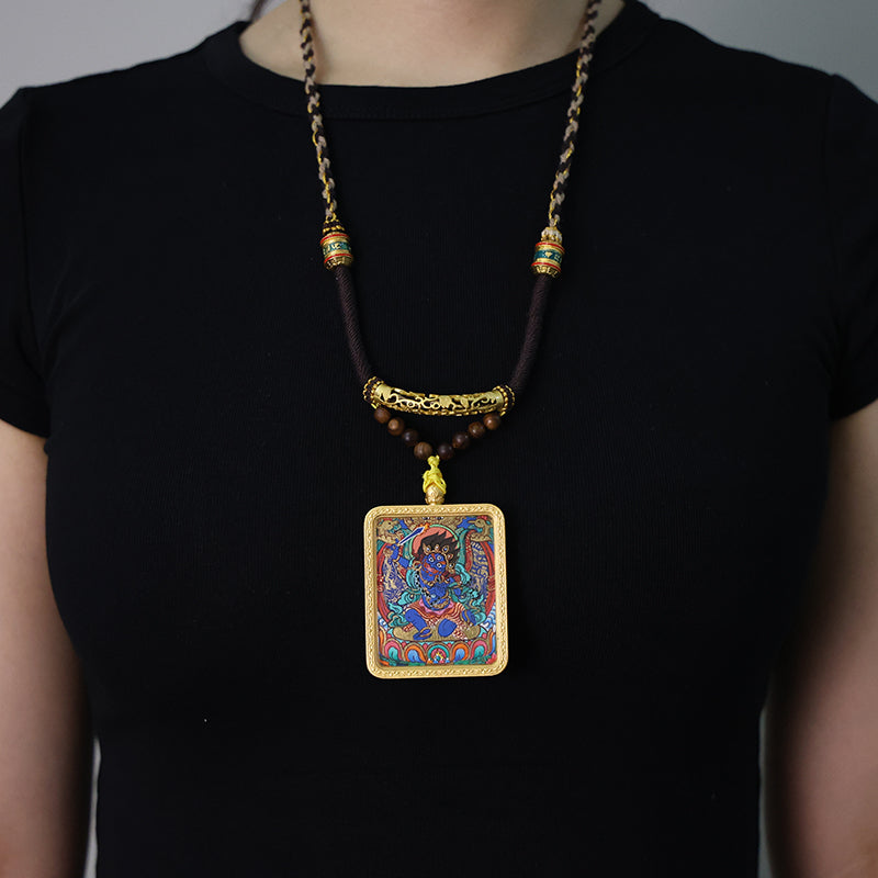 Acalanatha Thangka Necklace, Daily Series