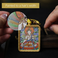 White Tara Thangka Necklace-Master Series
