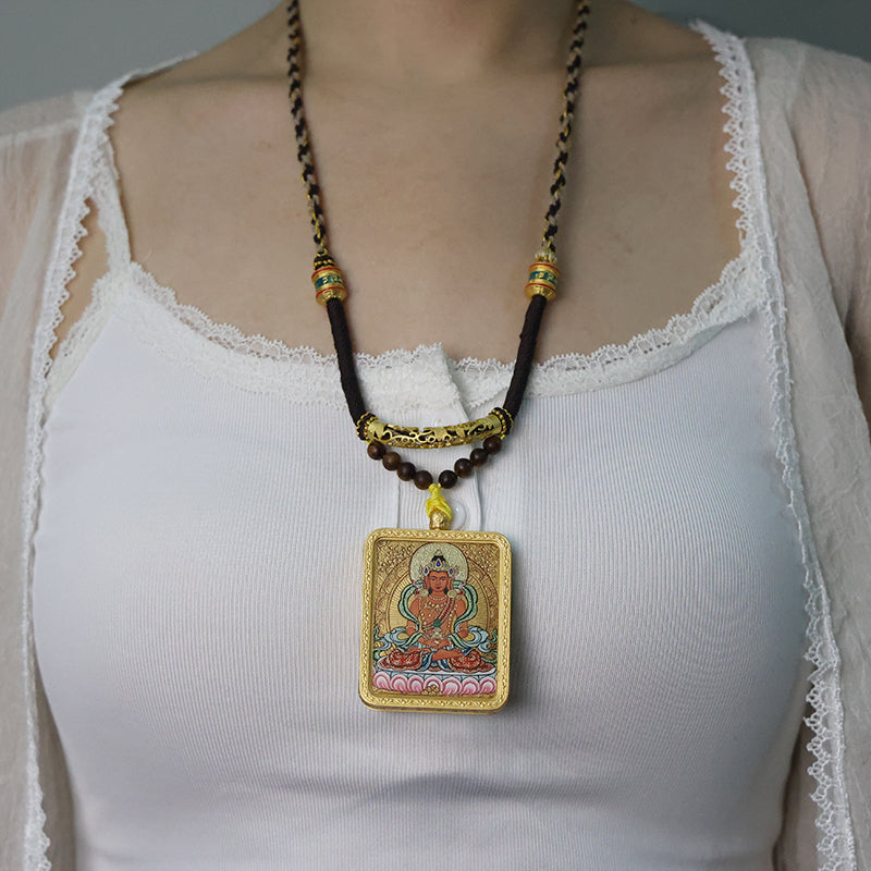 Amitayus Thangka Necklace, Master Series
