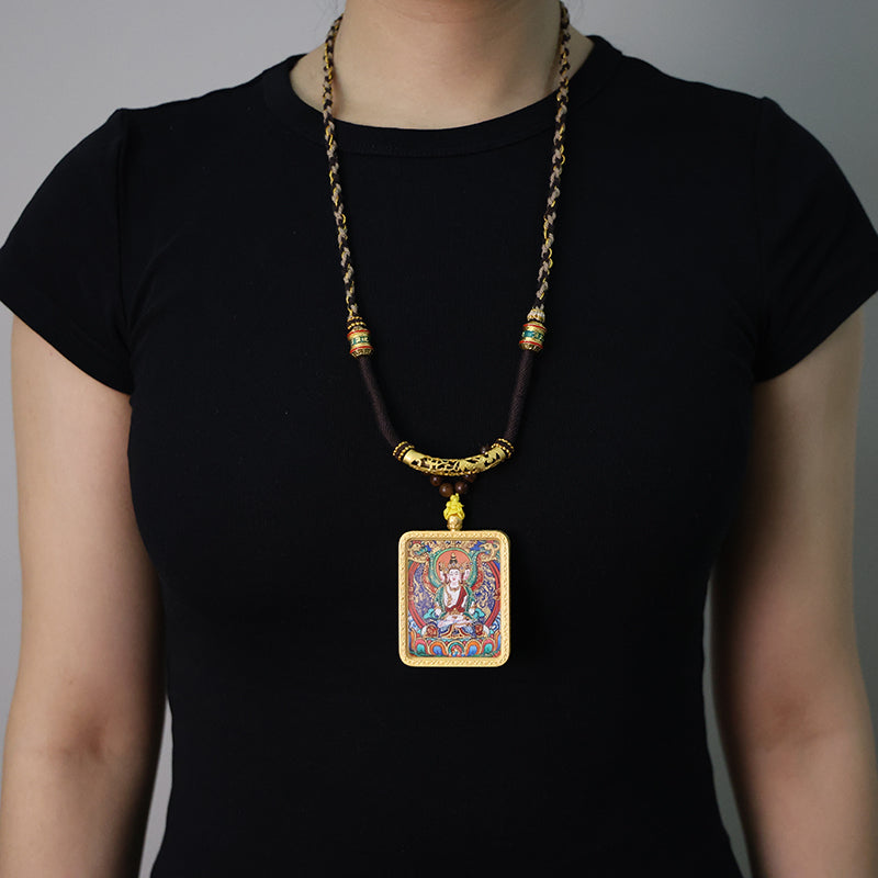Vairocana Buddha Thangka Necklace, Daily Series